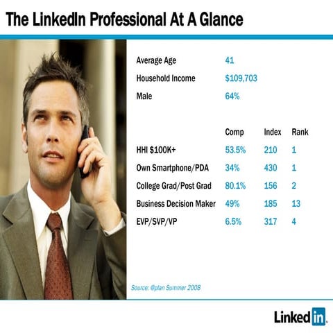 LinkedIn Demographic Data Jun08