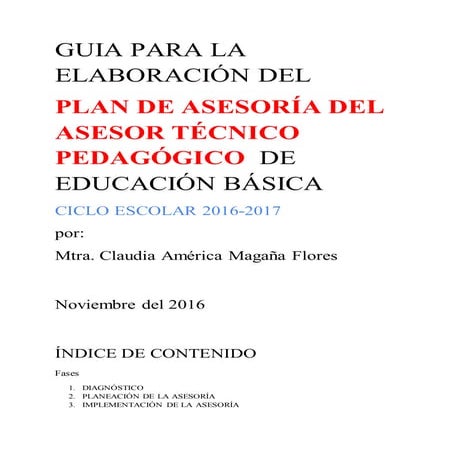 PLAN DE ASESORIA DEL ATP