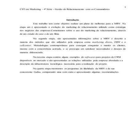 Atps relacionamento com o consumidor