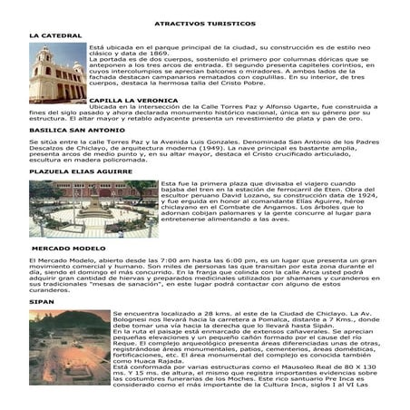 Atractivos turisticos