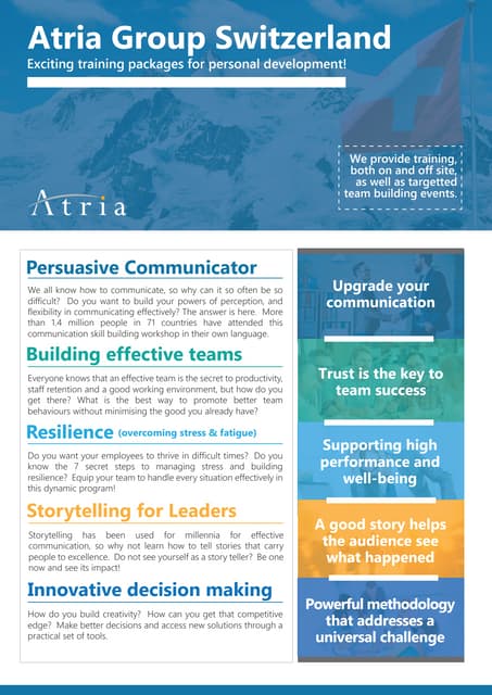 Atria Group Switzerland - Launch Pr...