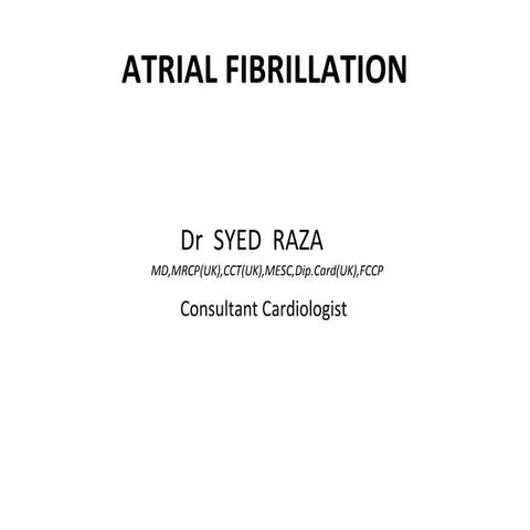 Atrial  fibrillation 