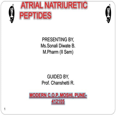 Atrial natriuretic peptides