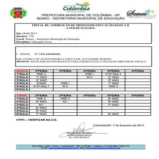 Atribuição prof auxiliar e peb 2