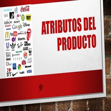 El producto y sus atributos
