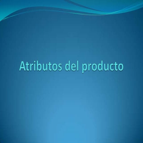 Atributos Del Producto Marketing