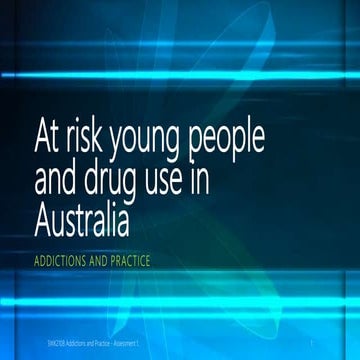 At risk young people and drug abuse in WA | PPTX