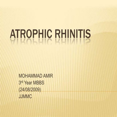 Atrophic Rhinitis