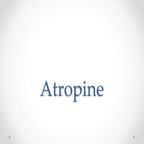 Atropine 