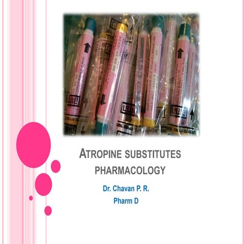 Atropine substitutes Pharmacology ppt