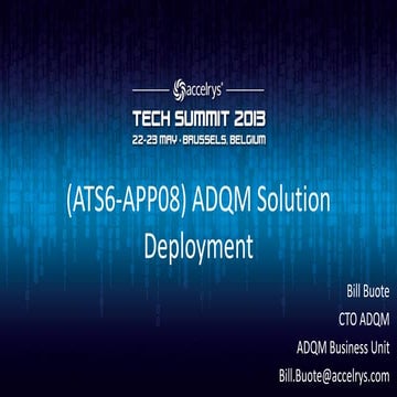 (ATS6-APP08) ADQM Solution Deployment