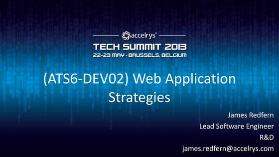 (ATS6-DEV02) Web Application Strategies