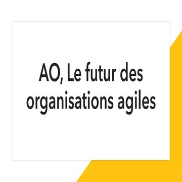 At strasbourg AO le futur des organisations agiles