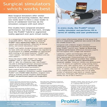 About ProMIS Surgical Simulator | PDF