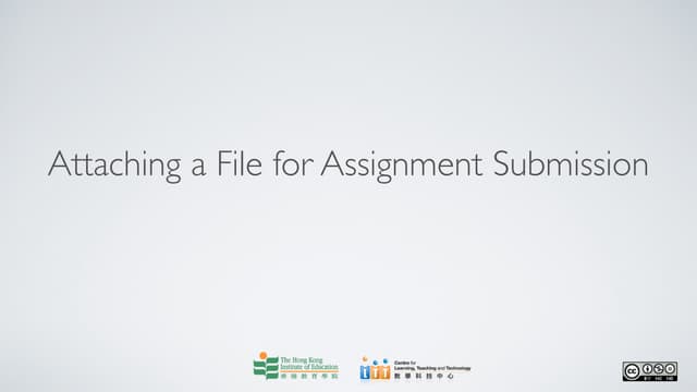 Attaching a file for assignment submission