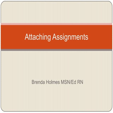 Attaching assignments in blackboard