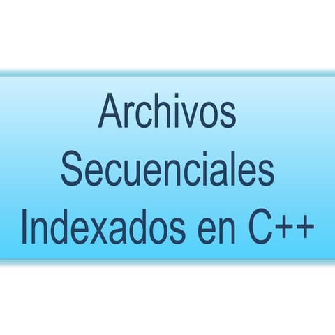 Archivos en c | ODP