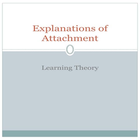 Attachment psychology