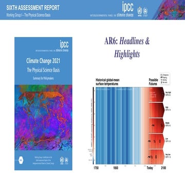Nick Golledge - IPCC Sixth Assessment Report Presentation | PDF