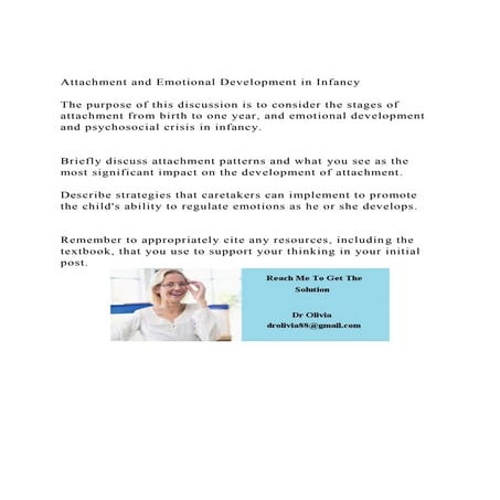 Attachment and Emotional Development in InfancyThe purpose o.docx