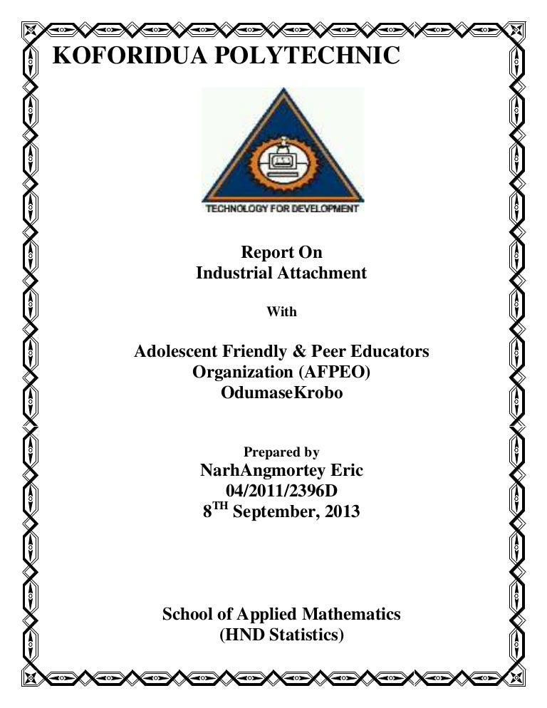 school report cover page
