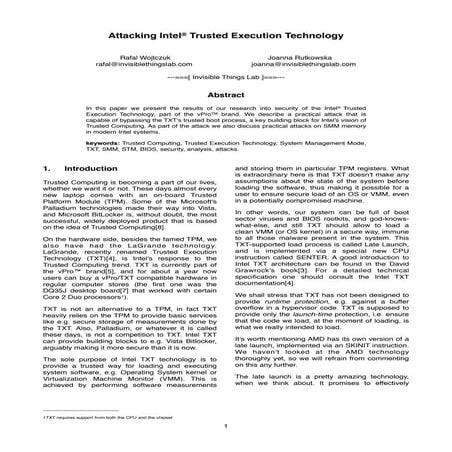 Attacking intel txt   paper