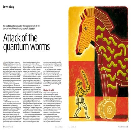 Attack of the quantum worms