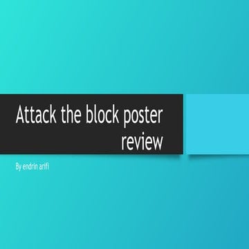 Attack the block poster review