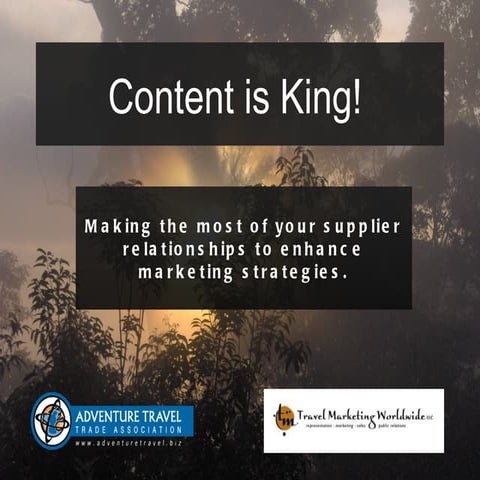 Content Marketing Strategy for the Adventure Travel Industry