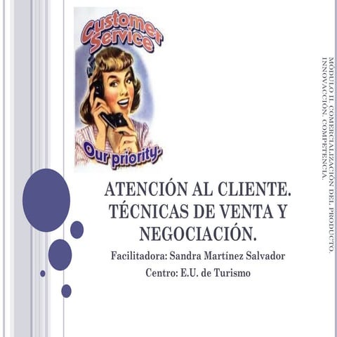 Att cliente. tecnicas de venta y negociacion