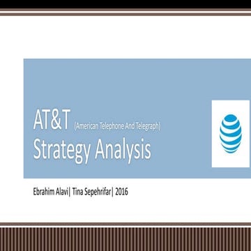 AT&T Strategic Analysis