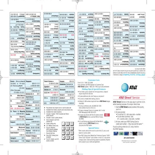 Att direct servicecard