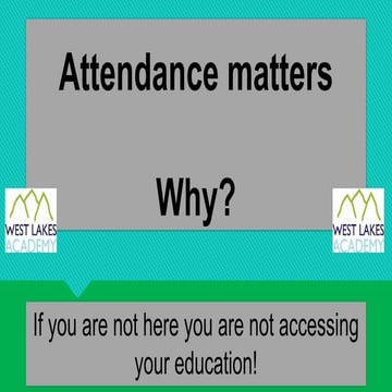Why attendance matters presentation for students