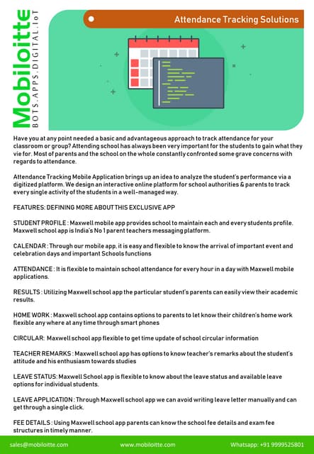 Attendance tracking solutions