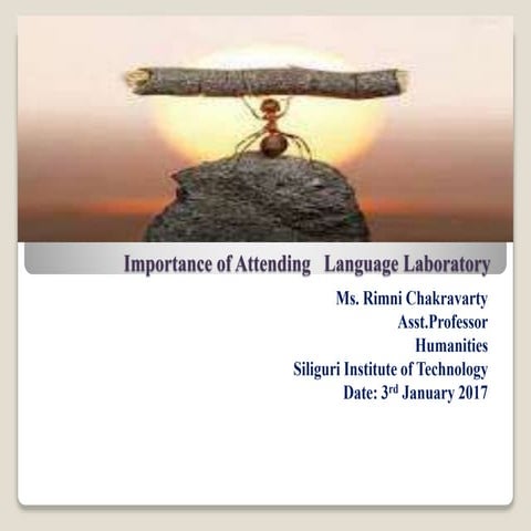 Attending language lab class | PPTX