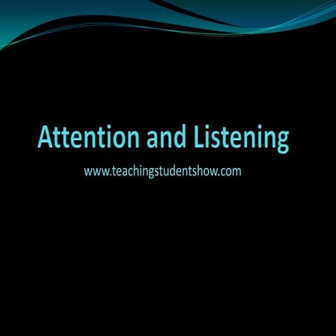 Attention and listening97