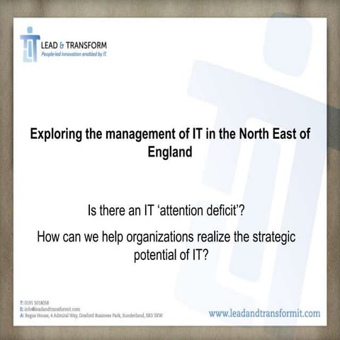 Attention Deficit Survey Summary 15 June 2010