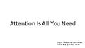 Attention is all you need