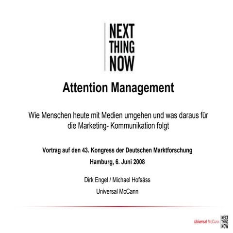 Attention Management