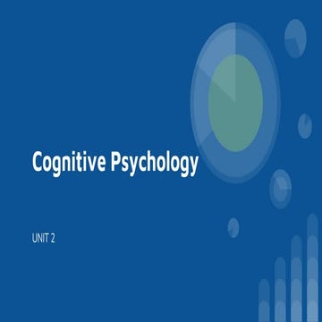 Attention & Perception - Cognitive Psychology.pptx