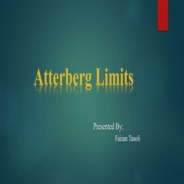 Atterberg limits