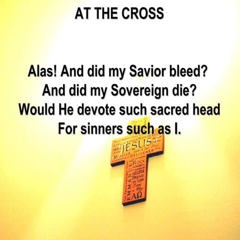At the cross