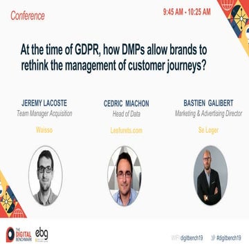 At the time of GDPR - Benchmark by EBG Berlin 2019