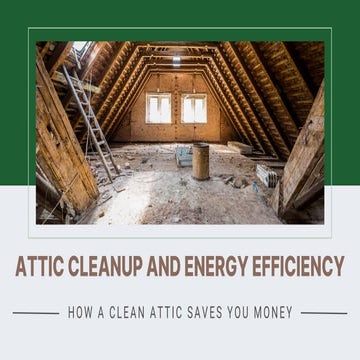 Attic Cleanup and Energy Efficiency | How a Clean Attic Saves You Money ...
