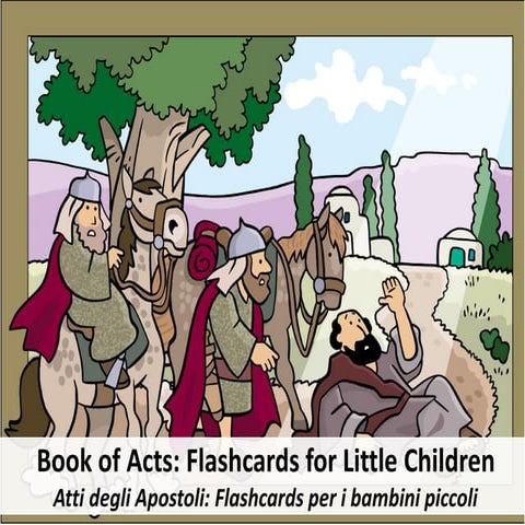 Atti degli Apostoli - Flashcards per i bambini piccoli | PDF