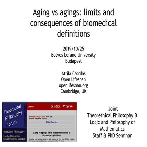 Aging vs agings: limits and consequences of biomedical definitions