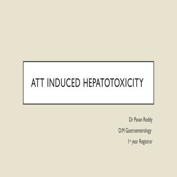 Att induced heapatotoxicity and it's side effect profile | PPTX