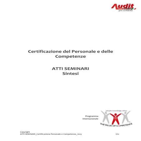 Atti seminari certificazione personale e competenze rev5