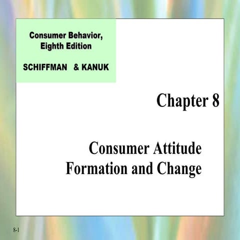 Consumer Behaviour - Attitude