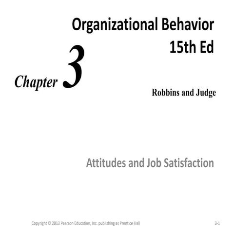 Ch03 attitudes and job satisfaction | PPT